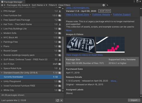 unity asset store collection.